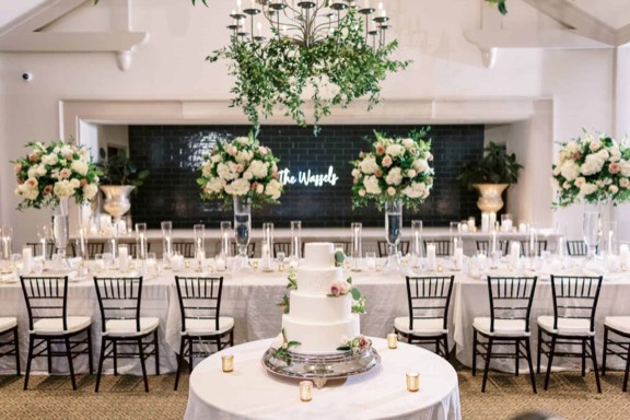 Wedding florals by Blosm Design, shared on Instagram