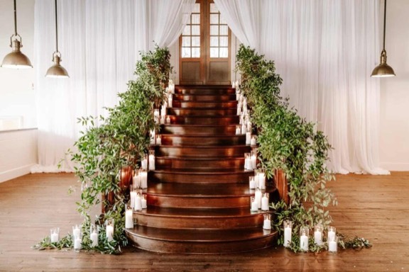 Wedding florals by Blosm Design, shared on Instagram
