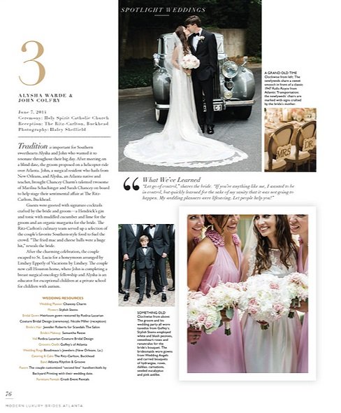 Modern Luxury Weddings Atlanta