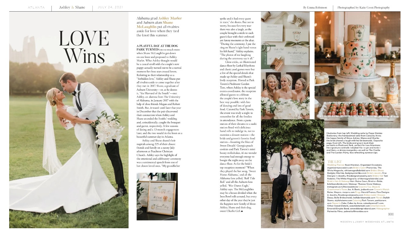 Modern Luxury Weddings Atlanta